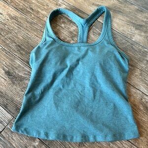 prANa Womens Heavana Scoop Neck Racerback Tank XSMALL cool dusk Heather